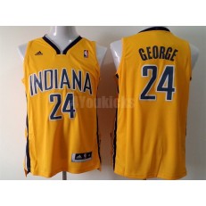 Indiana Pacers #24 Paul George Yellow New Revolution 30 Men Jersey