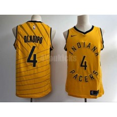 Indiana Pacers #4 Victor Oladipo Yellow Nike Swingman Men Jersey