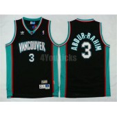 Memphis Grizzlies #3 Shareef Abdur-Rahim Black Hardwood Classics Men Jersey