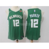 Milwaukee Bucks #12 Jabari Parker Green Nike Swingman Men Jersey