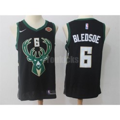 Milwaukee Bucks #6 Eric Bledsoe Black Nike Swingman Men Jersey