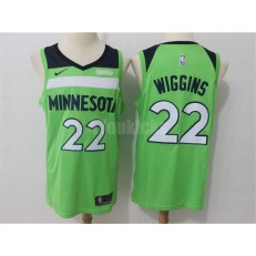 Minnesota Timberwolves #22 Andrew Wiggins Green Nike Swingman Men Jersey