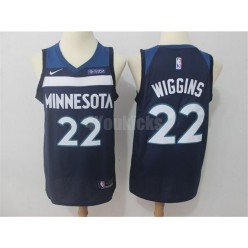 Minnesota Timberwolves #22 Andrew Wiggins Navy Blue Nike Swingman Men Jersey