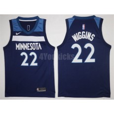 Minnesota Timberwolves #22 Andrew Wiggins New Navy Blue 2017-2018 Nike Swingman Stitched Men Jersey