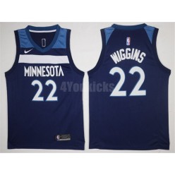 Minnesota Timberwolves #22 Andrew Wiggins New Navy Blue 2017-2018 Nike Swingman Stitched Men Jersey