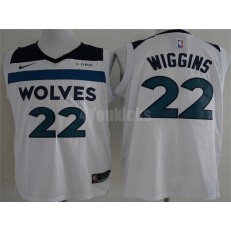 Minnesota Timberwolves #22 Andrew Wiggins White Nike Authentic Men Jersey