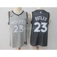 Minnesota Timberwolves #23 Jimmy Butler Gray City Edition Nike Swingman Men Jersey