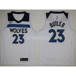 Minnesota Timberwolves #23 Jimmy Butler New White 2017-2018 Nike Swingman Stitched Men Jersey