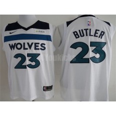 Minnesota Timberwolves #23 Jimmy Butler White Nike Authentic Men Jersey