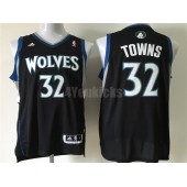 Minnesota Timberwolves #32 Karl-Anthony Towns Black New Revolution 30 Men Jersey