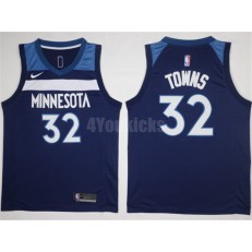 Minnesota Timberwolves #32 Karl-Anthony Towns New Navy Blue 2017-2018 Nike Swingman Stitched Men Jersey