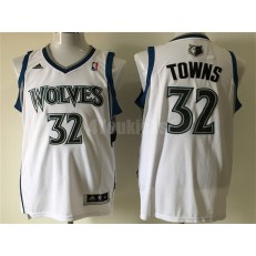 Minnesota Timberwolves #32 Karl-Anthony Towns White New Revolution 30 Men Jersey