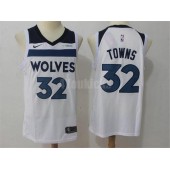 Minnesota Timberwolves #32 Karl-Anthony Towns White Nike Swingman Men Jersey