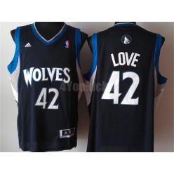 Minnesota Timberwolves #42 Kevin Love Black New Revolution 30 Men Jersey