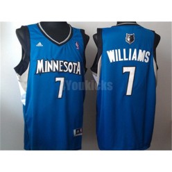 Minnesota Timberwolves #7 Derrick Williams Blue New Revolution 30 Men Jersey