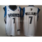 Minnesota Timberwolves #7 Derrick Williams White New Revolution 30 Men Jersey