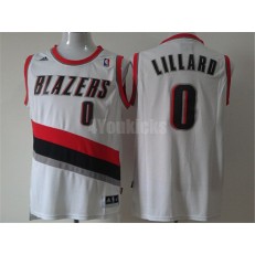 Portland Trail Blazers #0 Damian Lillard White New Revolution 30 Men Jersey