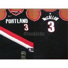 Portland Trail Blazers #3 C.J. McCollum Black Nike Men Jersey