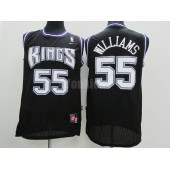 Sacramento Kings #55 Jason Williams Black Throwback Men Jersey