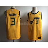 Utah Jazz #3 Trey Burke Yellow Swingman Nike Men Jersey