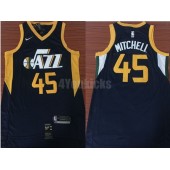 Utah Jazz #45 Donovan Mitchell Navy Nike Swingman Men Jersey