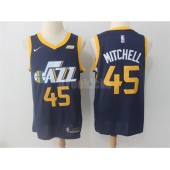 Utah Jazz #45 Donovan Mitchell Navy Swingman Nike Men Jersey