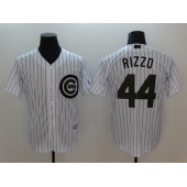 MLB Chicago Cubs #44 Anthony Rizzo White 2018 Memorial Day Cool Base Men Jersey