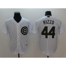MLB Chicago Cubs #44 Anthony Rizzo White 2018 Memorial Day Cool Base Men Jersey