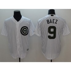 MLB Chicago Cubs #9 Javier Baez White 2018 Memorial Day Cool Base Men Jersey