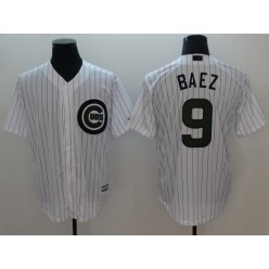 MLB Chicago Cubs #9 Javier Baez White 2018 Memorial Day Cool Base Men Jersey