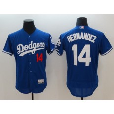 MLB Los Angeles Dodgers #14 Kike Hernandez Blue Flexbase Men Jersey