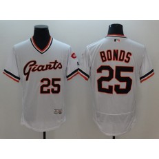 MLB San Francisco Giants #25 White Flexbase Authentic Collection Cooperstown Stitched Men Jersey