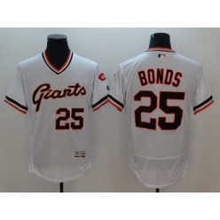 MLB San Francisco Giants #25 White Flexbase Authentic Collection Cooperstown Stitched Men Jersey
