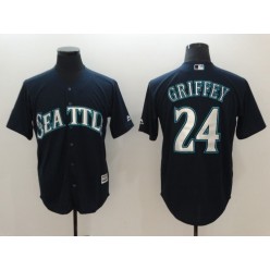 MLB Seattle Mariners #24 Ken Griffey Jr. Navy Cool Base Men Jersey