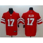 Buffalo Bills #17 Josh Allen Red Vapor Untouchable Limited Nike NFL Men Jersey