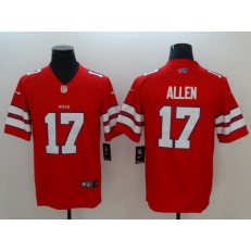 Buffalo Bills #17 Josh Allen Red Vapor Untouchable Limited Nike NFL Men Jersey