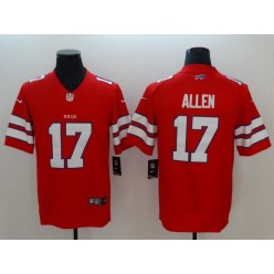Buffalo Bills #17 Josh Allen Red Vapor Untouchable Limited Nike NFL Men Jersey