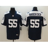 Dallas Cowboys #55 Leighton Vander Esch Navy Vapor Untouchable Limited Nike NFL Men Jersey