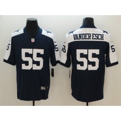 Dallas Cowboys #55 Leighton Vander Esch Navy Vapor Untouchable Limited Nike NFL Men Jersey