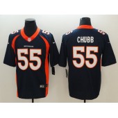Denver Broncos #55 Bradley Chubb Navy Vapor Untouchable Limited Nike NFL Men Jersey