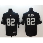 Oakland Raiders #82 Jordy Nelson Black Team Color Stitched Vapor Untouchable Limited Nike NFL Men Jersey