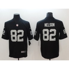 Oakland Raiders #82 Jordy Nelson Black Team Color Stitched Vapor Untouchable Limited Nike NFL Men Jersey