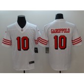 San Francisco 49ers #10 Jimmy Garoppolo White Color Rush Vapor Untouchable Limited Nike NFL Men Jersey