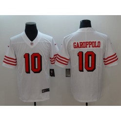 San Francisco 49ers #10 Jimmy Garoppolo White Color Rush Vapor Untouchable Limited Nike NFL Men Jersey