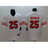 San Francisco 49ers #25 Richard Sherman White Color Rush Vapor Untouchable Limited Nike NFL Men Jersey