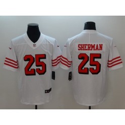 San Francisco 49ers #25 Richard Sherman White Color Rush Vapor Untouchable Limited Nike NFL Men Jersey
