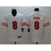 San Francisco 49ers #8 Steve Young White Color Rush Vapor Untouchable Limited Nike NFL Men Jersey