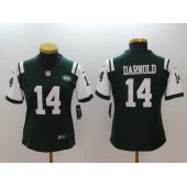 Women Nike New York Jets #14 Sam Darnold Green Vapor Untouchable Player Limited NFL Jersey