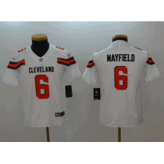 Youth Nike Cleveland Browns #6 Baker Mayfield White Vapor Untouchable Limited NFL Jersey.png