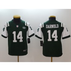 Youth Nike New York Jets #14 Sam Darnold Green Vapor Untouchable Player Limited NFL Jersey